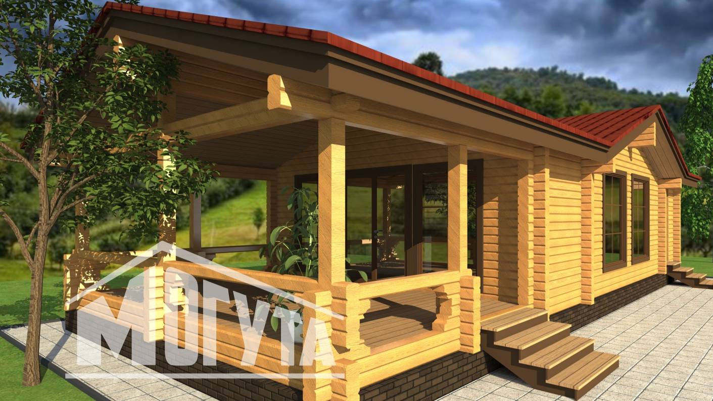 Проекты бань из бруса. Дом-баня из бруса Душевный-75 смотреть онлайн