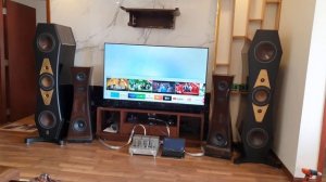 Test Amply Line Magnetic 216ia, dây tín hiệu Nordost cùng loa Dali