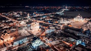 Вечерний Арзамас с высоты птичьего полета