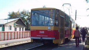 Трамвай Tatra T6B5SU-3149. Покатушки по Барнаулу.