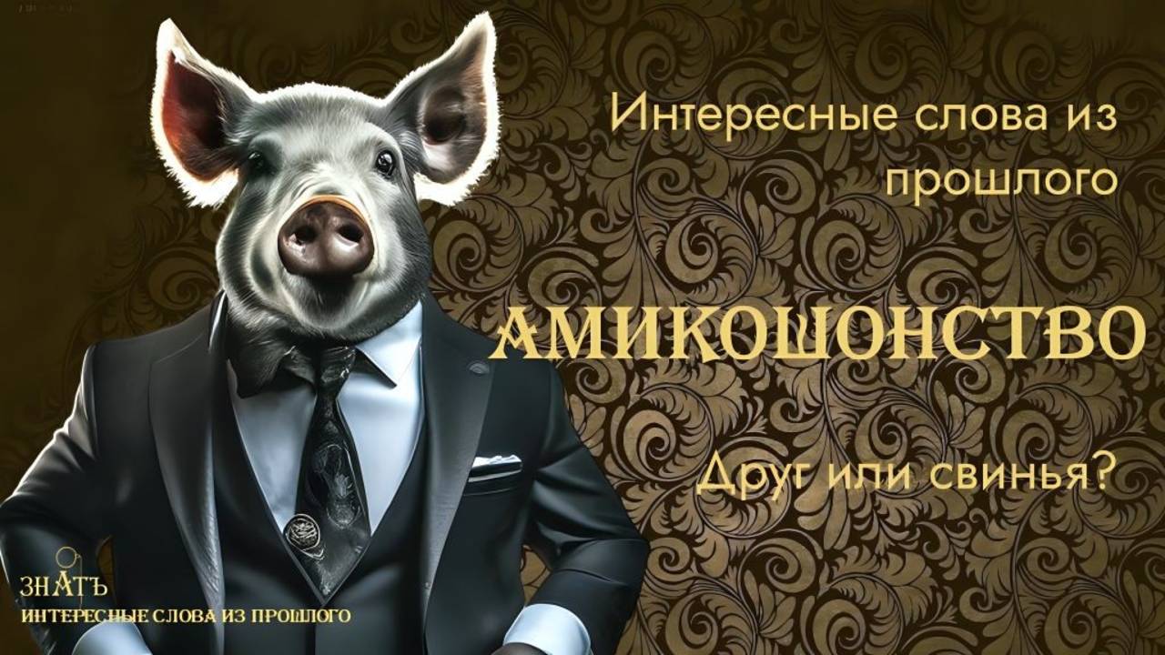 ИНТЕРЕСНЫЕ СЛОВА ИЗ ПРОШЛОГО. АМИКОШОНСТВО.