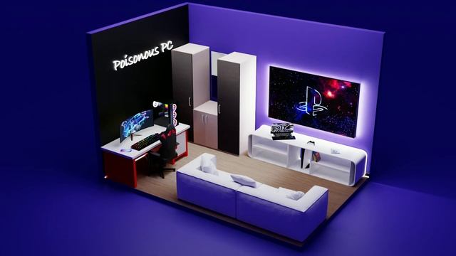Gaming Room || 3D Model || Blender Animation || Artimation... смотреть онлайн