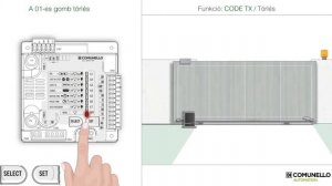 COMUNELLO tolókapu gyorstelepítői útmutató (FORT szériához) - CODE-TX Törlés