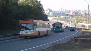 Автобусы MAN SL202 (АА 067 22) и Neoplan N4416Ü Centroliner (А 706 НЕ 22).