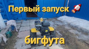 Первый запуск 🚀 мотоблока и обкатка нашего Бигфута