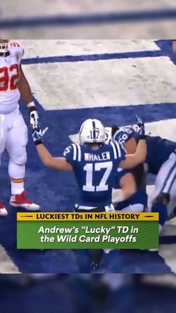 LUCKIEST TOUCHDOWNS in NFL History: Andrews LUCKY TD in Wild Card Playoffs