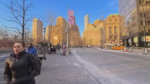 🗽 🇺🇸 Нью-Йорк - Расслабляющая зимняя прогулка в Нижнем Манхэттене (2025)