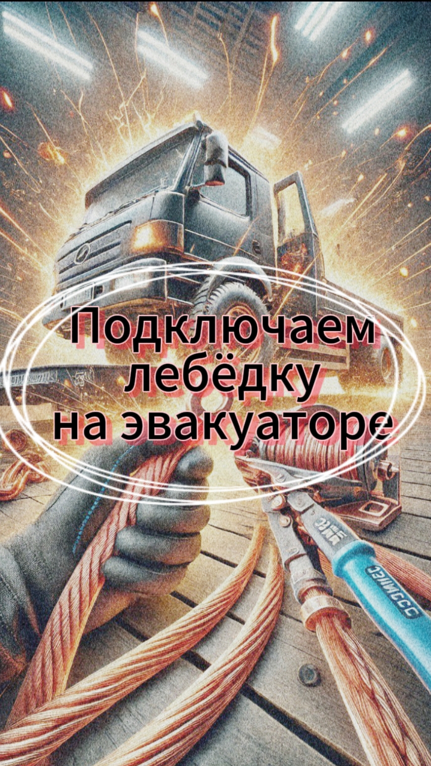 Силовая проводка для подключения лебедки.