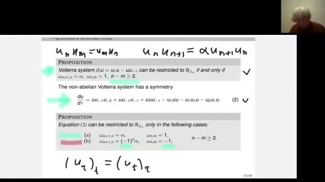 Seminar GDEq. Quantisation ideals of nonabelian integrable systems