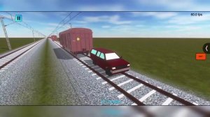Train car accident. New Train game video 2024. Train simulator gameplay. Indian Train crossing 3D