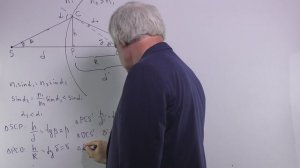 Оптика Лекция 6 часть 1 преломление на сферической границе 1 (выпуклая)