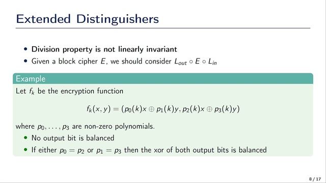 Increasing Precision of Division Property смотреть онлайн