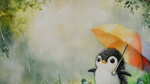 ПИНГВИНЁНОК, ДОЖДИК И ПЕСЕНКА (мульт песенка детям ❤️)