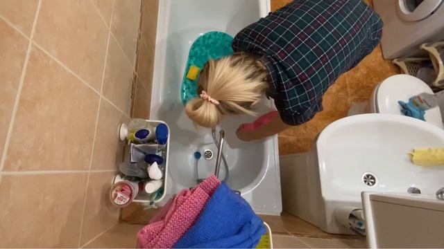 еженедельная уборка 🧽 | уборка в ванной комнате | мотивация