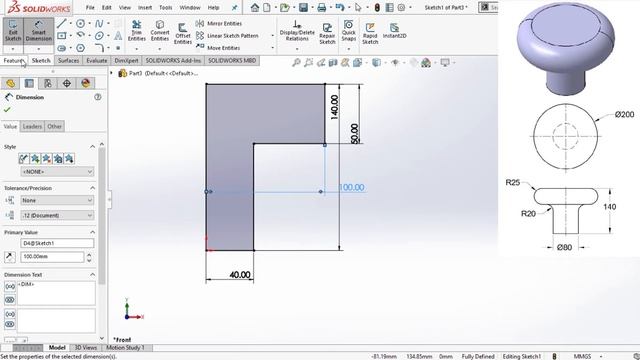✅💯✅ Solidworks Tutorial # 12 : Simple Part Designs