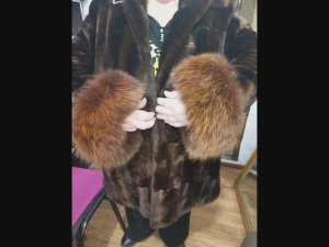 Устанавливаю молнию на шубу (мутон)