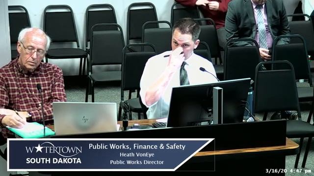 Public Works, Finance & Safety Meeting 03-16-2020