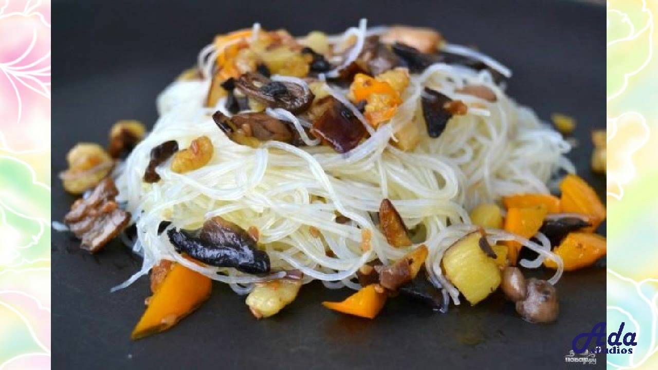 Фунчоза со свининой Рецепт, пошаговый, как приг
