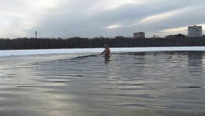 Косинские моржи, закаливание, моржевание, хождение по льду, снегу босиком, прорубь.