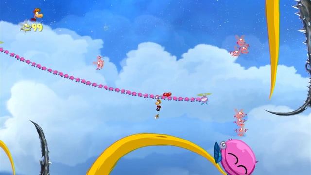 Rayman Origins. 13. Этап No turning back