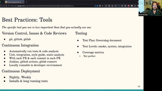 IDEAS-ECP Webinar: Software Eng. Challenges & Best Practices for Scientific Software Development