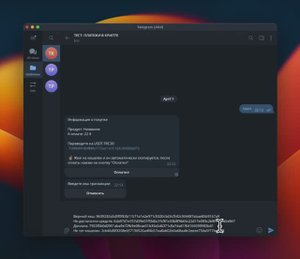 Telegram бот для приема оплат в криптовалюте