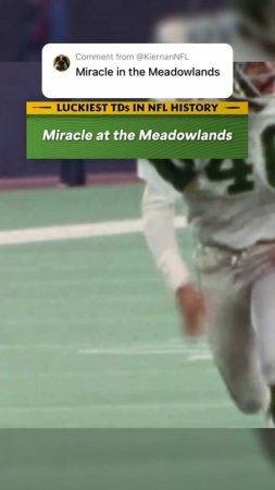 LUCKIEST TOUCHDOWNS in NFL History: The Miracle at the Meadowlands