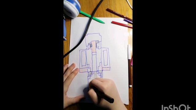 как нарисовать девушку компота? из Майнкрафта