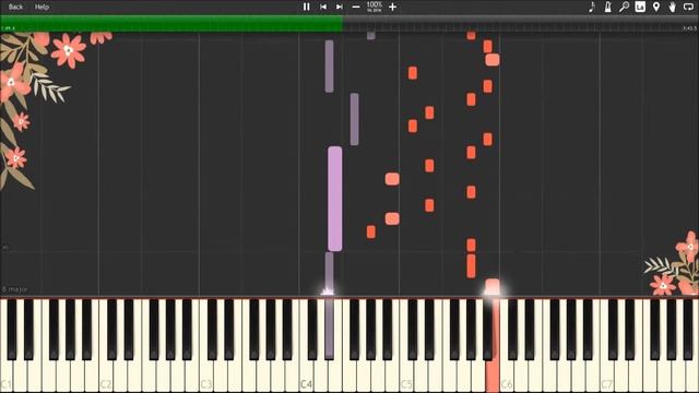 DJ Okawari - Flower Dance Piano Tutorial (Sheet Music) [MIDI] смотреть онлайн