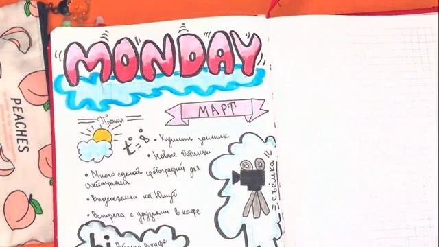Оформление Ежедневника / Красивые идеи страниц / Как я веду Ежедневник, Bullet Journal