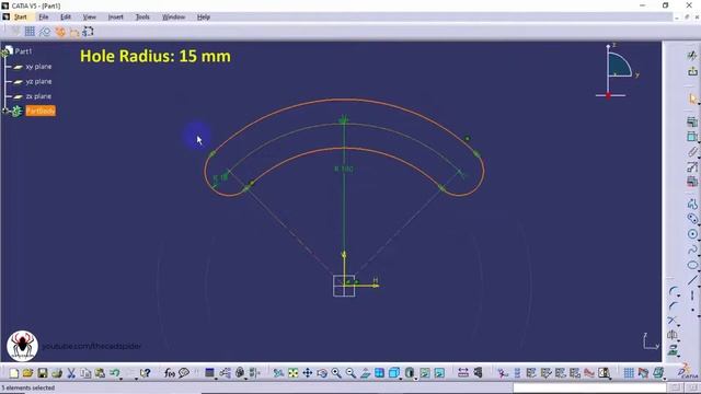 Session 4 - Sketcher - Predefined Profile - CATIA Tutorials for beginners смотреть онлайн
