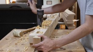 Изготовление кровати "кигуми" — без  шурупов и гвоздей мастером Ишитани