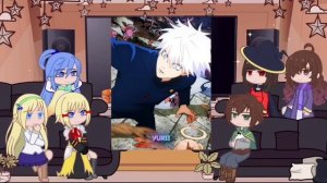 KonoSuba React To Kazuma As Gojo || Gacha React