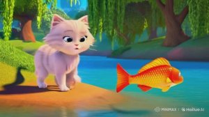 Мультик про рыбку и  как котик спас ее