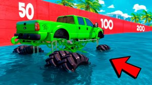 Как глубоко монстр трак сможет проехать под водой в ГТА 5 Онлайн? ГТА 5 Моды!