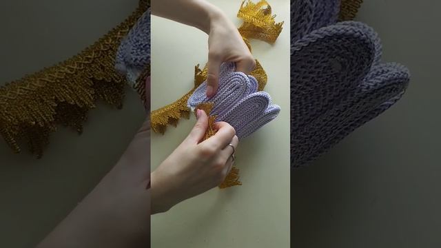 Корзина из шнура и скорлупы фисташки/Basket made of cord and pistachio shells