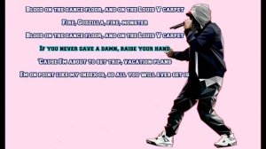 Eminem Godzilla lyrics karaoke type