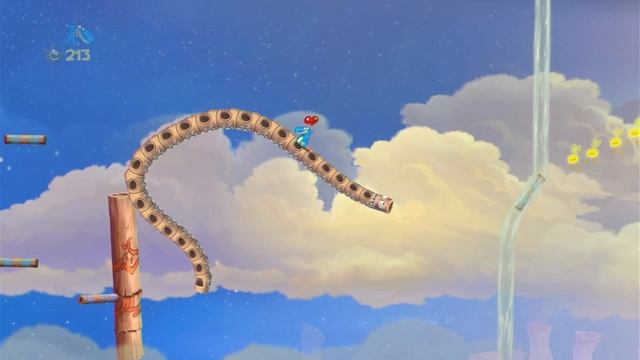 Rayman Origins. 12. Этап Skyward sonata