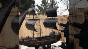 Мангал корабль пиратский ковка