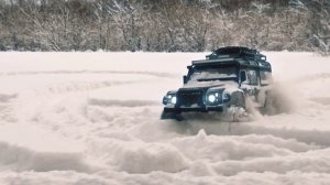 Холодный и ветренный день для гонки Land Rover MJX H8H