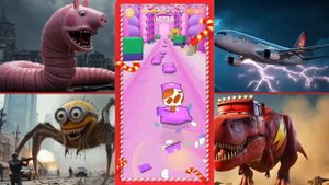 СВИНКА ПЕППА.БЫВШИЙ ЧЕРВЯК🆚️ЗАРАЖЕННОЕ НЕБО🆚️ НОВЫЙ КИБЕР-ЧЕРВЯК-МИНЬОН🆚Молния Маккуин