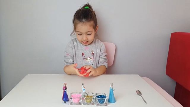 Slime videoları Elsa ile Slime yapımı Elif Nil slime yapıyor смотреть онлайн
