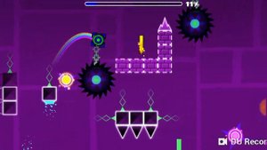 Играю в игру под названием Geometry Dash!