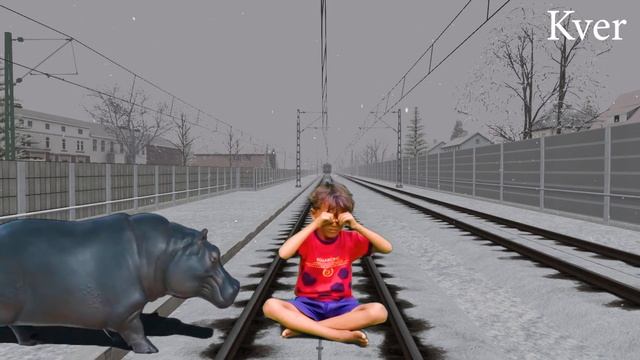 February 13, 2022 Anaconda & man crying train Stops the train funny animation video смотреть онлайн