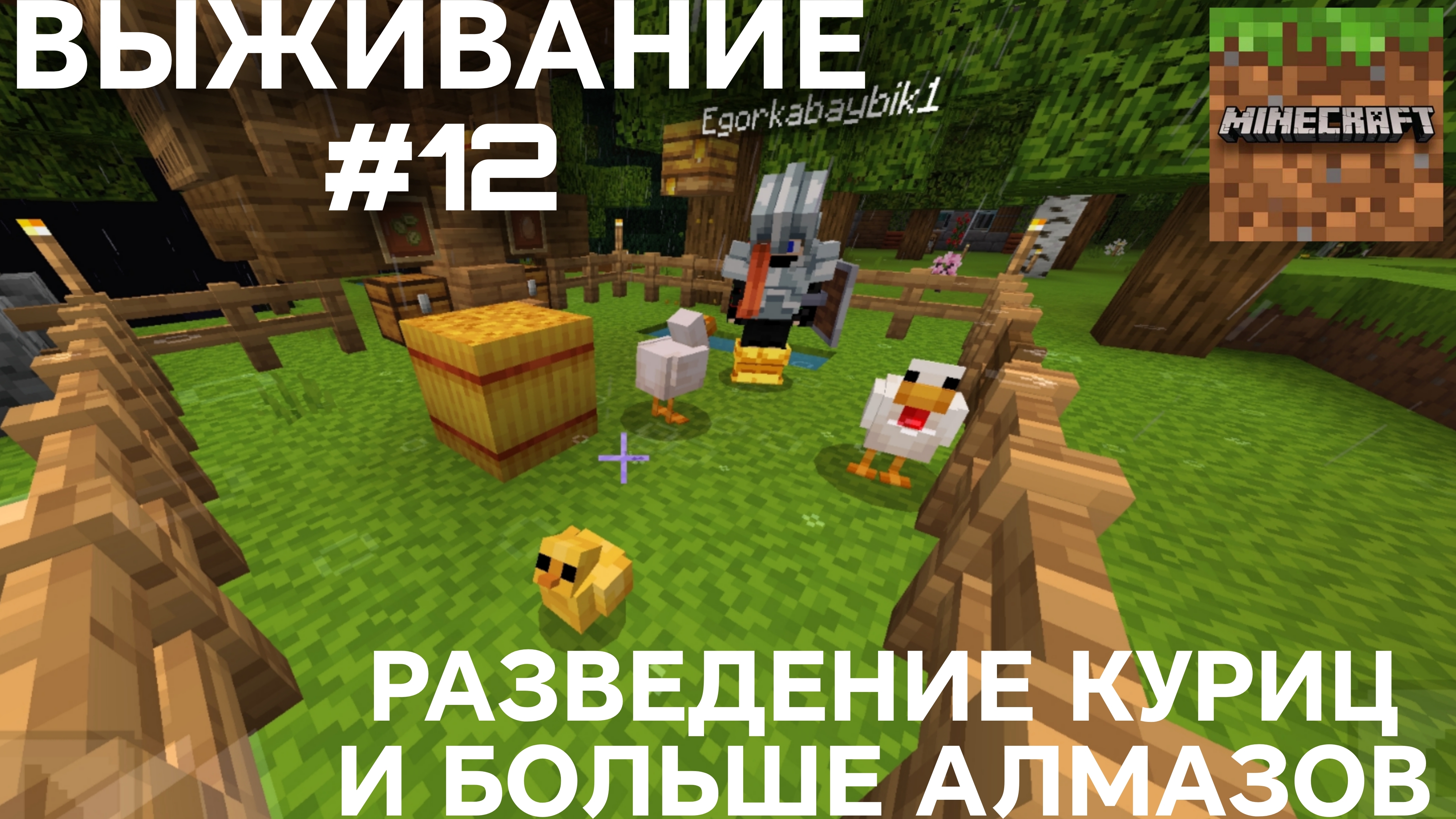 ВЫЖИВАНИЕ С ДРУГОМ #12 РАЗВЕДЕНИЕ КУРИЦ И БОЛЬШЕ АЛМАЗОВ