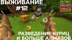 ВЫЖИВАНИЕ С ДРУГОМ #12 РАЗВЕДЕНИЕ КУРИЦ И БОЛЬШЕ АЛМАЗОВ