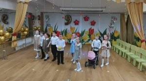 Инсценировка 9 мая в подготовительной группе