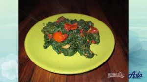 Гарнир из замороженного шпината Рецепт, пошагов