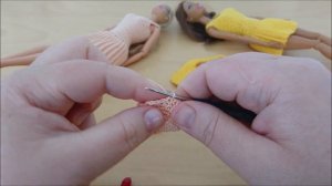 Барби теннисистка.  2 часть. " Кепка " Вязание крючком.