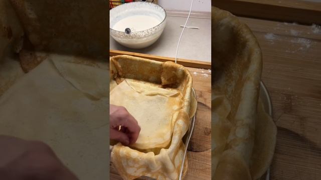 Letnie tort naleśnikowy/Летний блинный торт/Summer pancake cake